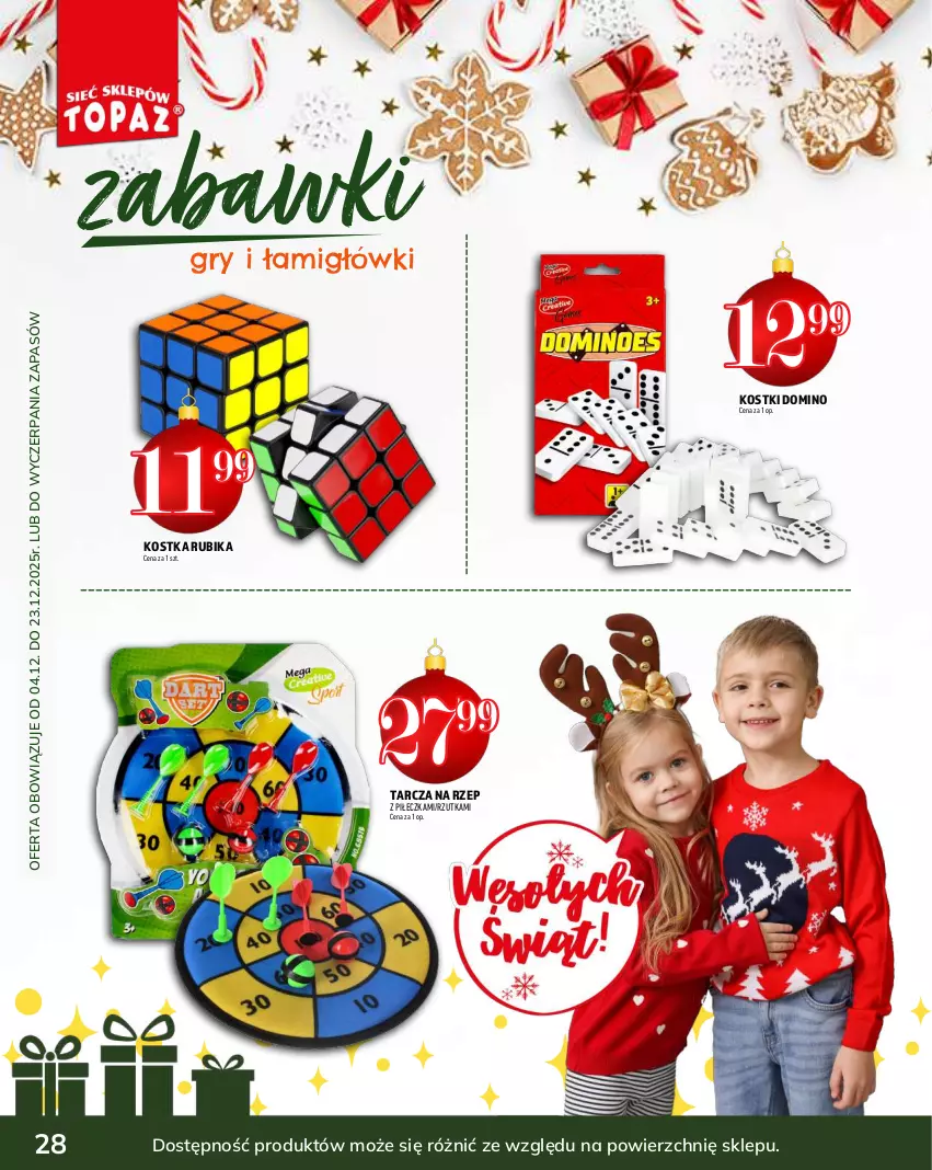 Gazetka promocyjna Topaz - Gazetka - ważna 04.12 do 31.12.2025 - strona 28 - produkty: Gry