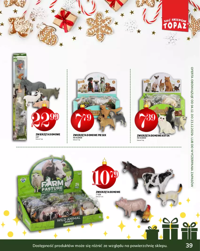 Gazetka promocyjna Topaz - Gazetka - ważna 04.12 do 31.12.2025 - strona 39 - produkty: Kotek, Zwierzęta