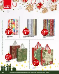Gazetka promocyjna Topaz - Gazetka - Gazetka - ważna od 31.12 do 31.12.2025 - strona 44 - produkty: Papier ozdobny, Torebka, Papier