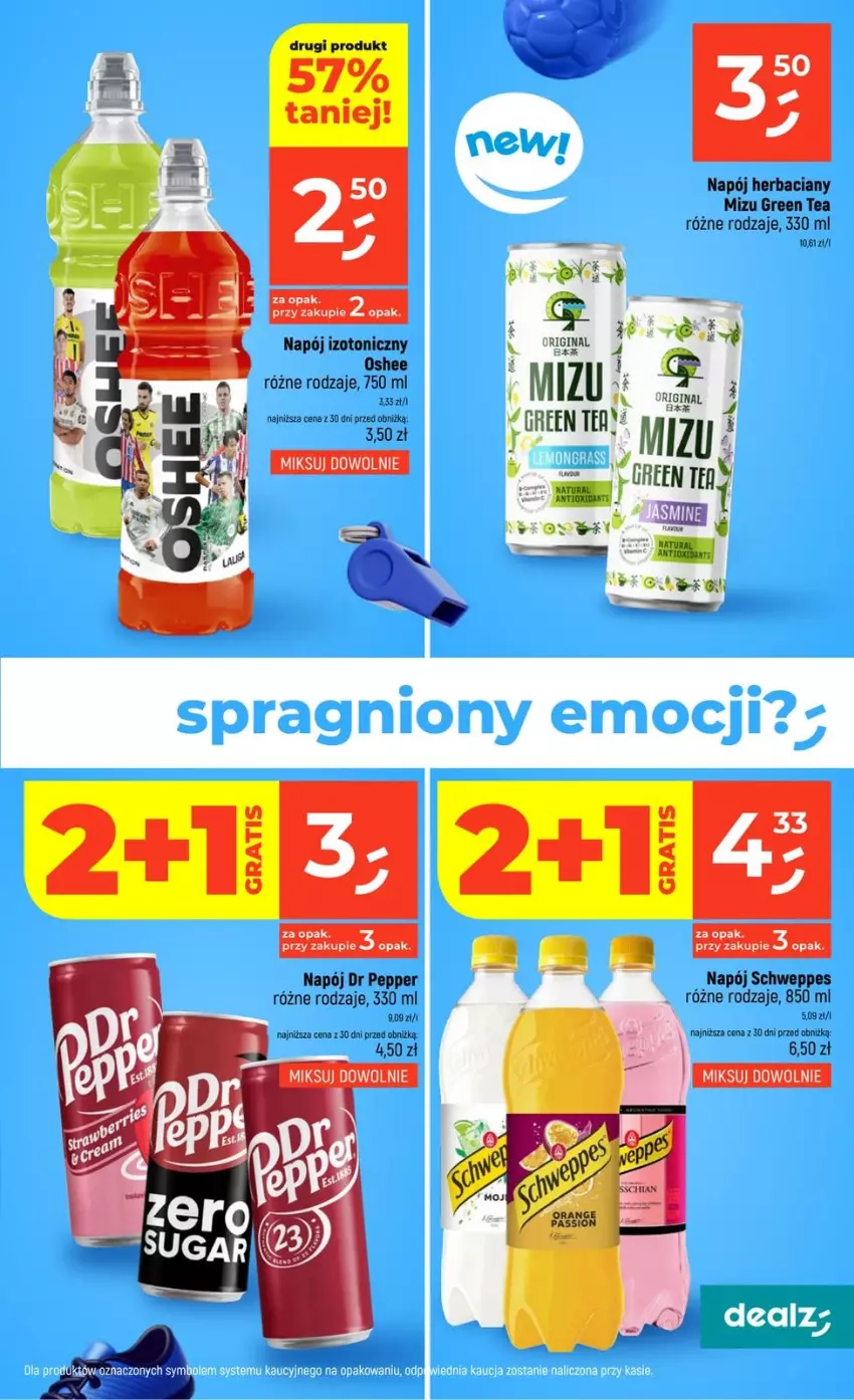 Gazetka promocyjna Dealz - NOWA GAZETKA - ważna 03.06 do 10.06.2026 - strona 11 - produkty: Danio, Gin, Gra, Napój, Napój izotoniczny, Oshee, Schweppes