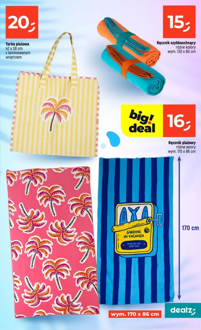 Gazetka promocyjna Dealz - NOWA GAZETKA - ważna 03.06 do 10.06.2026 - strona 39 - produkty: Ręcznik, Torba