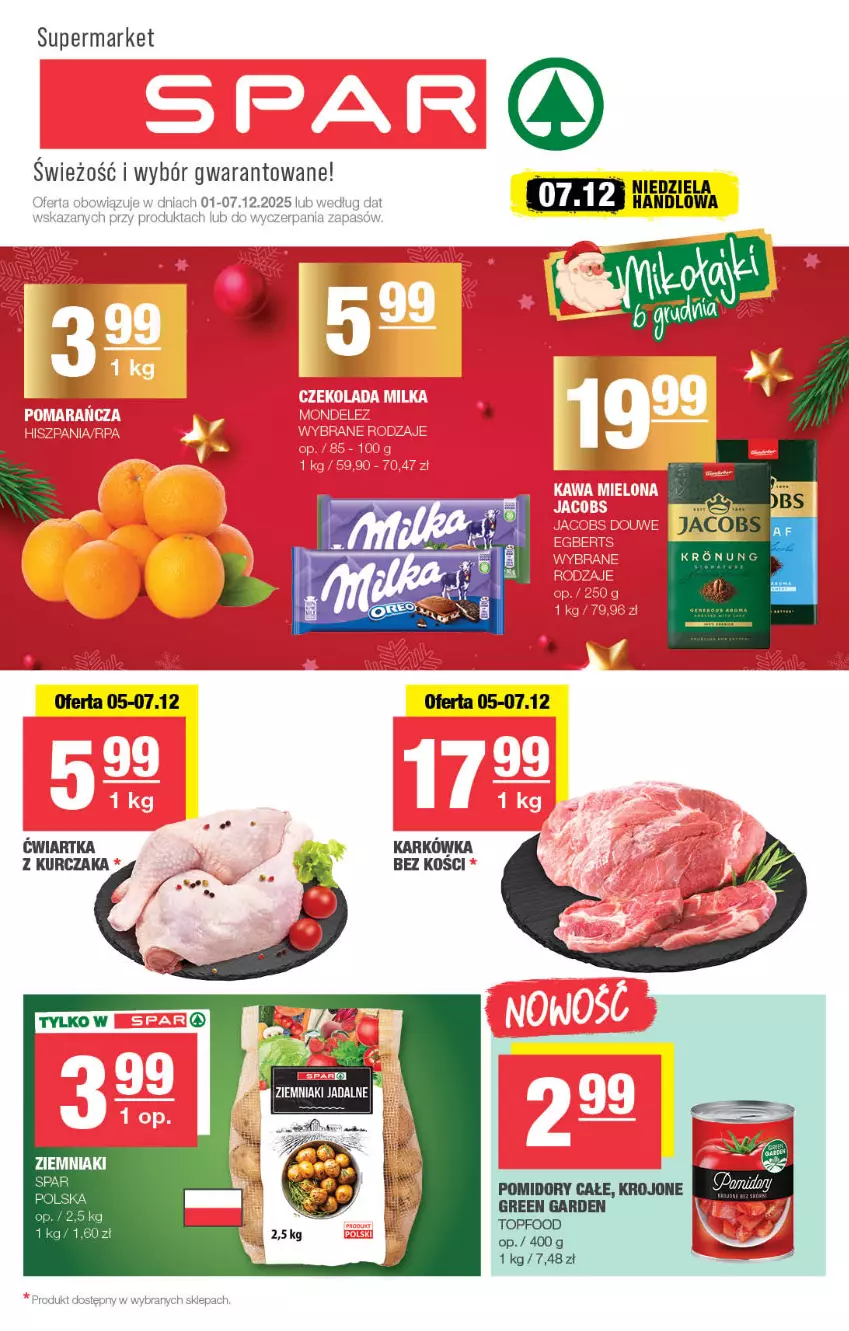 Gazetka promocyjna Spar - Spar - ważna 01.12 do 11.12.2025 - strona 1 - produkty: Kurczak, Pomidory, Top