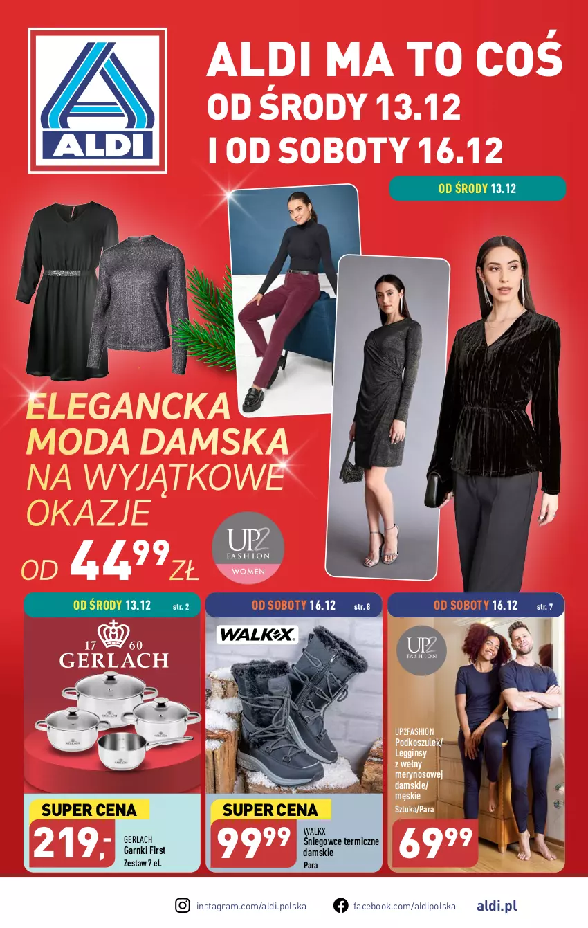 Gazetka promocyjna Aldi - Artykuły przemysłowe i tekstylia - ważna 13.12 do 16.12.2023 - strona 1 - produkty: Fa, Gin, Gra, Kosz, Legginsy, Moda, Podkoszulek