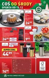 Gazetka promocyjna Aldi - Artykuły przemysłowe i tekstylia - Gazetka - ważna od 16.12 do 16.12.2023 - strona 4 - produkty: Piec, Sok, Dzbanek, Papier, Taca, LANA, Bieżnik, Obrus