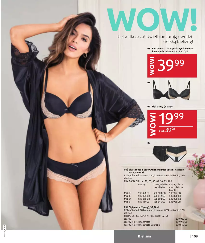 Gazetka promocyjna Bonprix - Nowy rok, nowy look! - ważna 01.01 do 04.07.2021 - strona 111 - produkty: Bielizna, Biustonosz, Chia, Figi, Miseczka