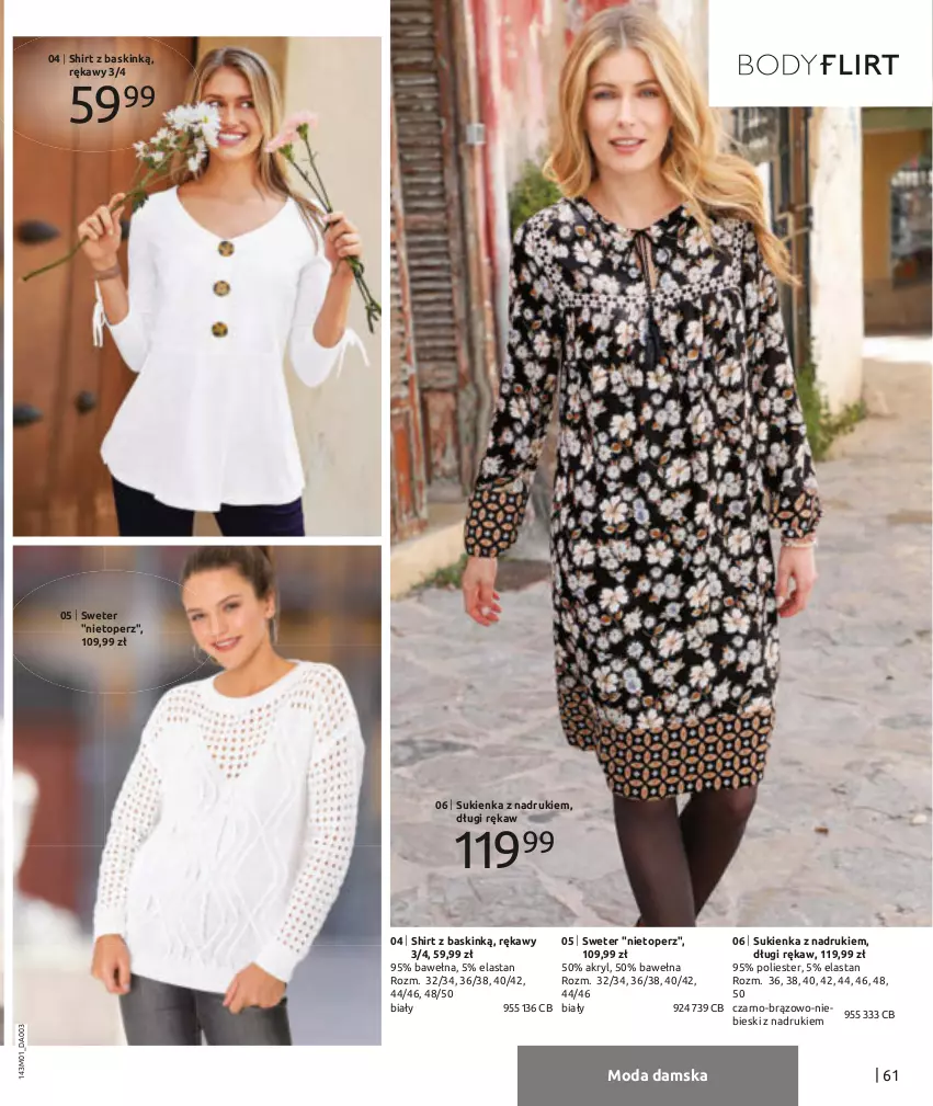 Gazetka promocyjna Bonprix - Nowy rok, nowy look! - ważna 01.01 do 04.07.2021 - strona 63 - produkty: Moda, Sukienka, Sweter, Top, Wełna