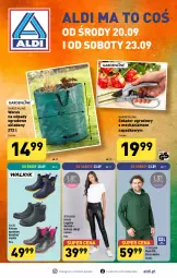 Gazetka promocyjna Aldi - Artykuły przemysłowe i tekstylia - Gazetka - ważna od 23.09 do 23.09.2023 - strona 1 - produkty: Gin, Gra, Sekator, Moda, Legginsy, Bluza, Fa