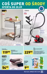 Gazetka promocyjna Aldi - Artykuły przemysłowe i tekstylia - Gazetka - ważna od 23.09 do 23.09.2023 - strona 5 - produkty: Teleskop, Odkurzacz, Sok, Rura, Szczotka, Kosz, Półka, Wózek