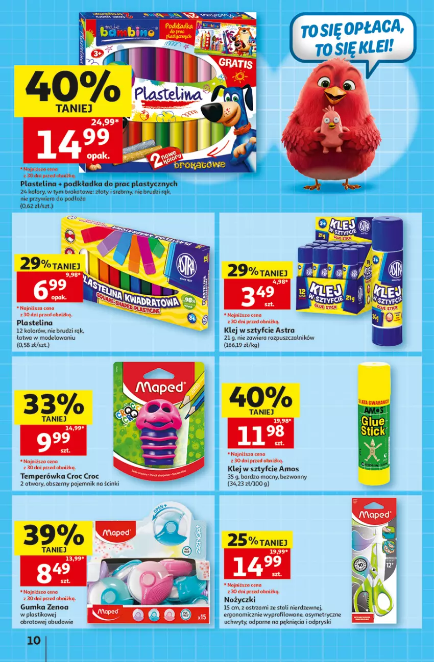 Gazetka promocyjna Auchan - 30 Lat Hipermarket - ważna 10.09 do 16.09.2026 - strona 10 - produkty: Klej, LG, Noż, Nożyczki, Plastelina, Podkład, Podkładka, Pojemnik, Por, Uchwyty