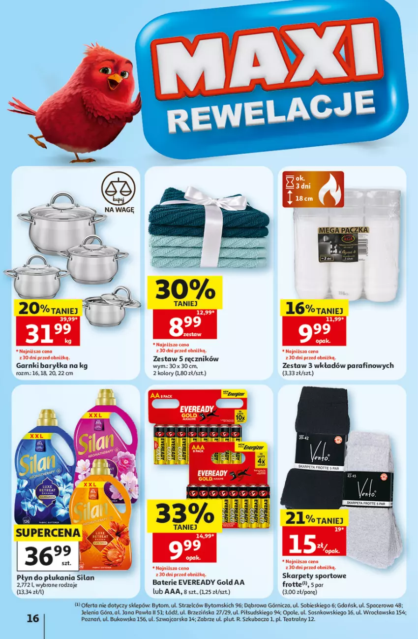 Gazetka promocyjna Auchan - 30 Lat Hipermarket - ważna 10.09 do 16.09.2026 - strona 16 - produkty: Acer, Cars, Karp, Płyn do płukania, Por, Ręcznik, Silan, Sos, Sport