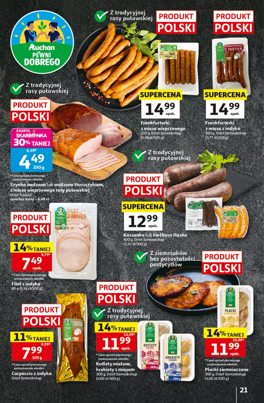 Gazetka promocyjna Auchan - 30 Lat Hipermarket - ważna 10.09 do 16.09.2026 - strona 21 - produkty: Carpaccio, Fa, Kotlet, Krokiety, Lack