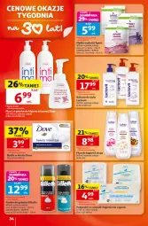 Gazetka promocyjna Auchan - 30 Lat Hipermarket - Gazetka - ważna od 16.09 do 16.09.2026 - strona 34 - produkty: Płyn do kąpieli, Mydło w płynie, Balsam do ciała, Surf, Pianka do golenia, Dove, Ziaja, Podpaski, Gillette, Mydło, Wkładki, Luksja, Fa