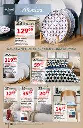 Gazetka promocyjna Auchan - 30 Lat Hipermarket - Gazetka - ważna od 16.09 do 16.09.2026 - strona 38 - produkty: Ser, Por, Koc, Pościel, Wazon, Talerz, Atomic, Deser, Komplet pościeli, Siedzisko, Poduszka, Intel