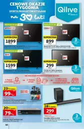 Gazetka promocyjna Auchan - 30 Lat Hipermarket - Gazetka - ważna od 16.09 do 16.09.2026 - strona 46 - produkty: LED TV, Słuchawki, Soundbar, HD ready, Intel, LG, Fa
