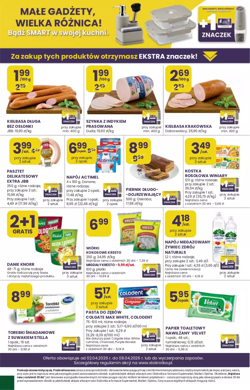 Gazetka promocyjna Stokrotka - Market - ważna 02.04 do 08.04.2026 - strona 31 - produkty: Colgate, Danone, LG, Mięso, Optima, Owoce, Pur, Warzywa