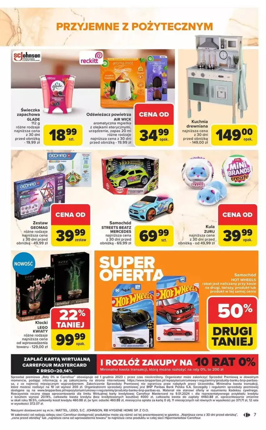 Gazetka promocyjna Carrefour - ważna 03.02 do 15.02.2025 - strona 8 - produkty: Air Wick, Fa, Gra, HP, Kosz, Kuchnia, LEGO, Mattel, Odświeżacz powietrza, Olej, Por, Samochód, Sok, Top, Tran