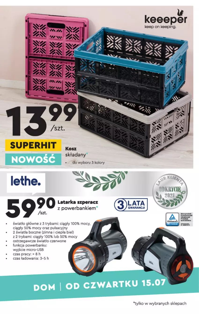 Gazetka promocyjna Biedronka - Okazje tygodnia - ważna 12.07 do 28.07.2021 - strona 25 - produkty: Latarka, Powerbank, Ryba, Tarka