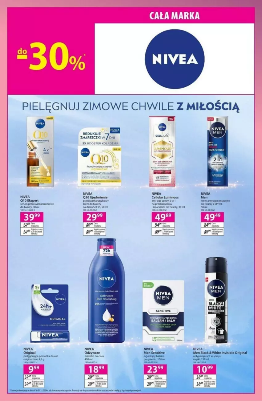 Gazetka promocyjna Hebe - ważna 16.12 do 31.12.2024 - strona 7 - produkty: Booster, Fa, Kolagen, Mars, Mleczko, Nivea, Nivea Q10, Rum, Ser, Serum