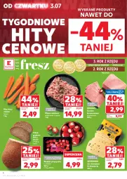 Gazetka promocyjna Kaufland - Gazetka tygodnia - Gazetka - ważna od 09.07 do 09.07.2025 - strona 4 - produkty: Piec, Mięso mielone, Krakus, Warzywa, Ser, Por, Gra, Szynka konserwowa, Szynka, Sport, Pieczywo, Owoce, Chleb, Mięso
