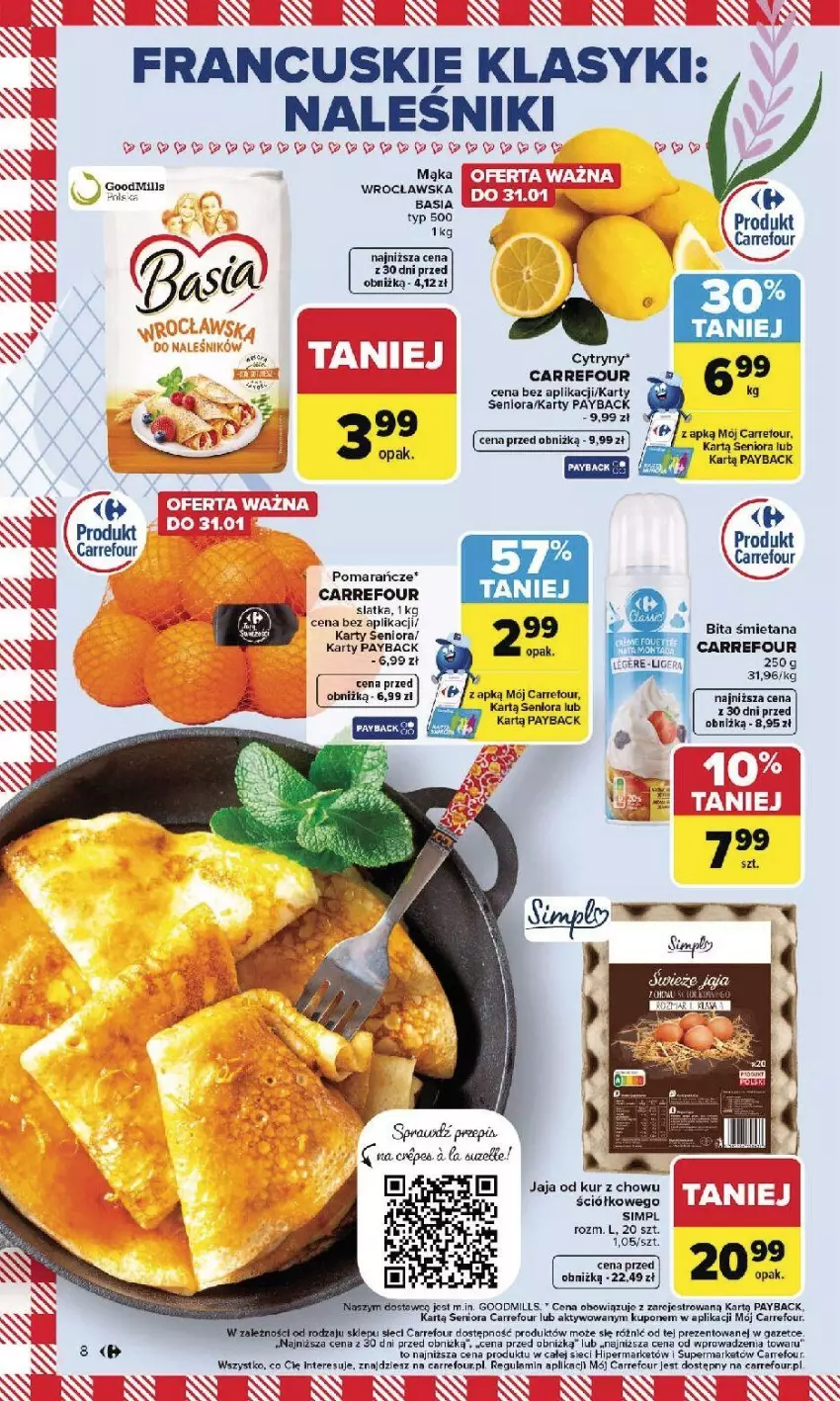 Gazetka promocyjna Carrefour - Gazetka Carrefour, Market od poniedziałku! - ważna 26.01 do 31.01.2026 - strona 10 - produkty: Basia, Cytryny, Fa, Jaja