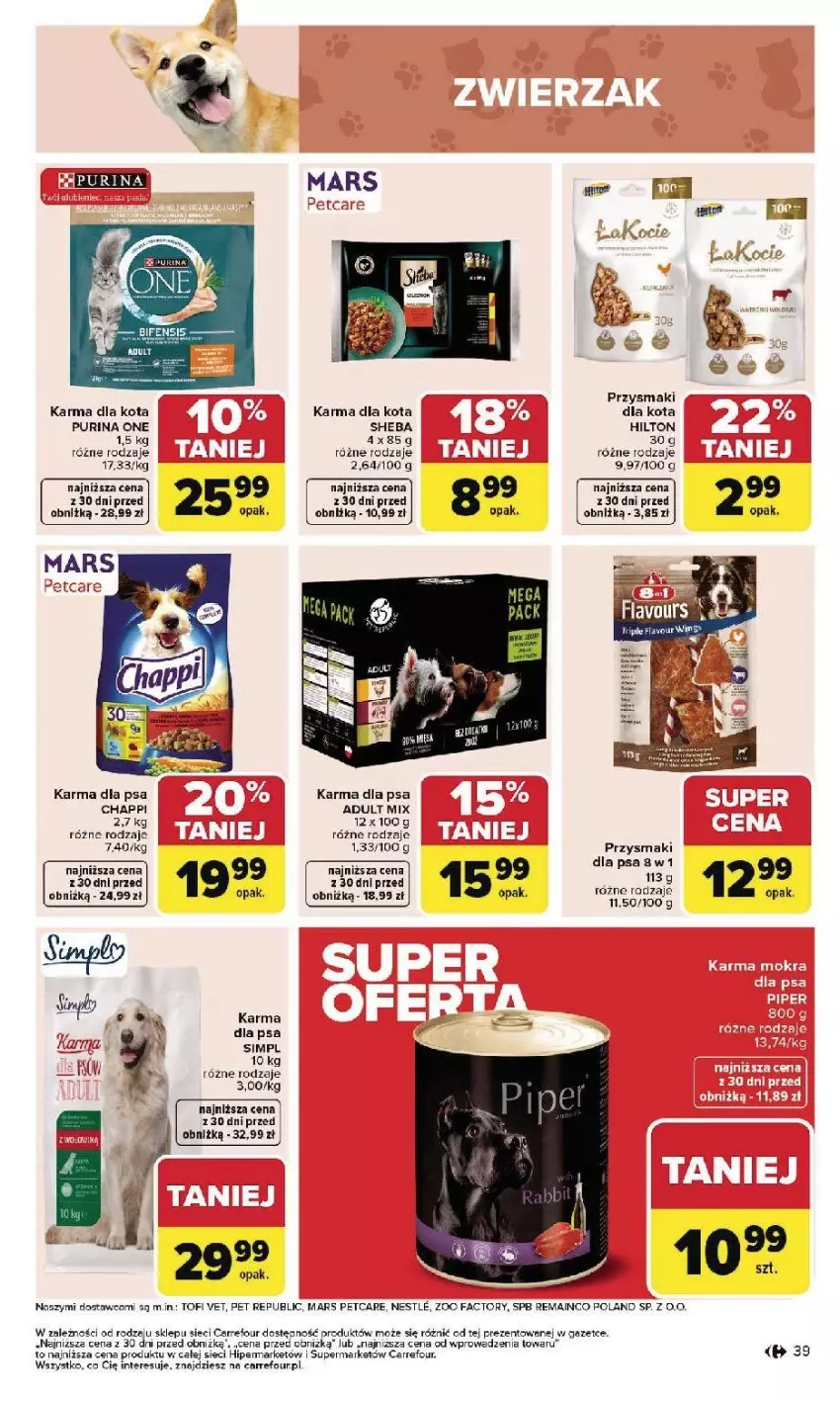 Gazetka promocyjna Carrefour - Gazetka Carrefour, Market od poniedziałku! - ważna 26.01 do 31.01.2026 - strona 41 - produkty: Chappi, Fa, Mars, Nike, Przysmaki, Pur, Purina, Sheba