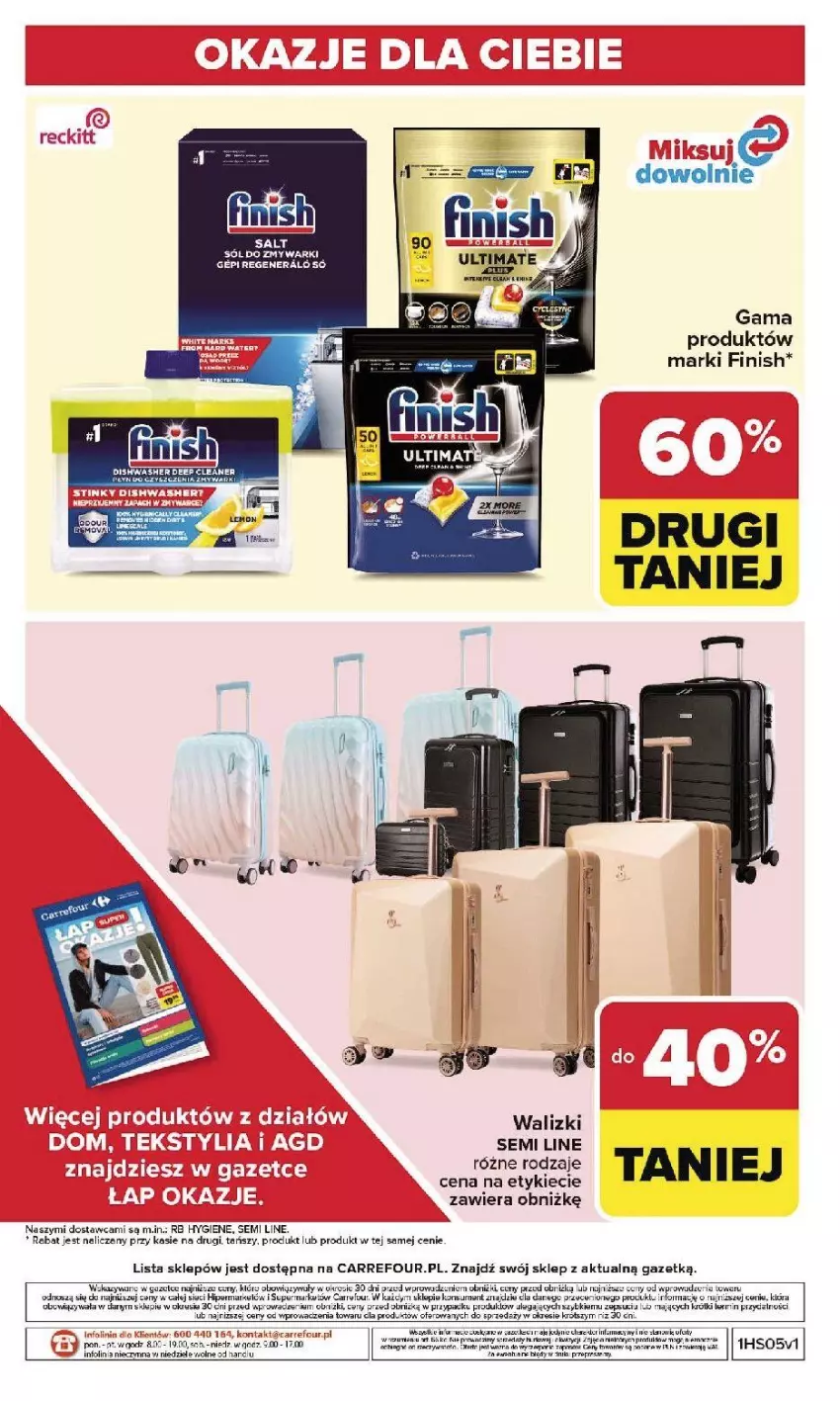 Gazetka promocyjna Carrefour - Gazetka Carrefour, Market od poniedziałku! - ważna 26.01 do 31.01.2026 - strona 50 - produkty: Fa, Finish, Laur, Sól, Zmywarki