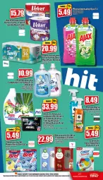 Gazetka promocyjna Topaz - Gazetka - Gazetka - ważna od 16.11 do 16.11.2022 - strona 21 - produkty: Top, Por, Ajax, Papier, Zawieszka do wc, Bref, Proszek do prania, Velvet, Ręcznik, Rolki, Flora, Colgate, Ariel, LG, Fa