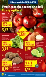 Gazetka promocyjna Lidl - GAZETKA - Gazetka - ważna od 17.12 do 17.12.2025 - strona 28 - produkty: Cebula, Por, Gra, Ziemniaki, Sałat, Jabłka
