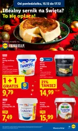 Gazetka promocyjna Lidl - GAZETKA - Gazetka - ważna od 17.12 do 17.12.2025 - strona 43 - produkty: Ser, Gra, Twaróg, Piątnica, Jogurt, Pilos