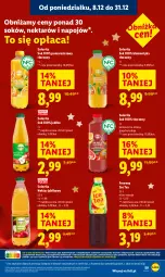 Gazetka promocyjna Lidl - GAZETKA - Gazetka - ważna od 17.12 do 17.12.2025 - strona 61 - produkty: Sok, Ice tea, Nektar, Grejpfrut, HP