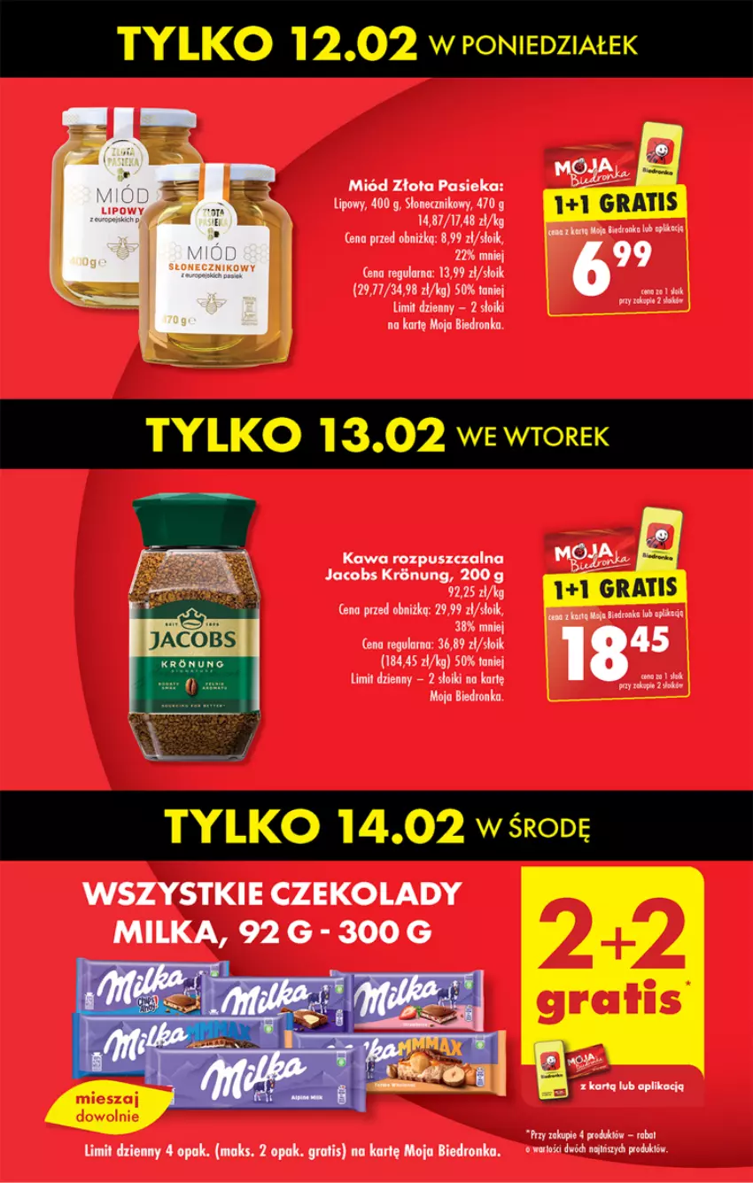 Gazetka promocyjna Biedronka - Od poniedzialku - ważna 12.02 do 17.02.2024 - strona 11 - produkty: Bell, Fa, Gra, Jacobs, Kawa, Kawa rozpuszczalna, Milka, Miód, Pur