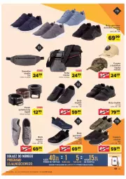 Gazetka promocyjna Carrefour - Gazetka Poznaj modne strony jesieni - Gazetka - ważna od 17.09 do 17.09.2022 - strona 15 - produkty: Por, Buty, Klej, Czapka, Pasek, Torba, Sport