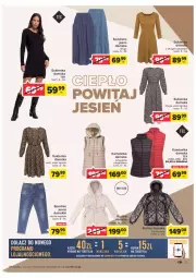 Gazetka promocyjna Carrefour - Gazetka Poznaj modne strony jesieni - Gazetka - ważna od 17.09 do 17.09.2022 - strona 3 - produkty: Spódnica, Gra, Spodnie jeans, Kurtka, Klej, Kamizelka, LANA, Spodnie, Sukienka