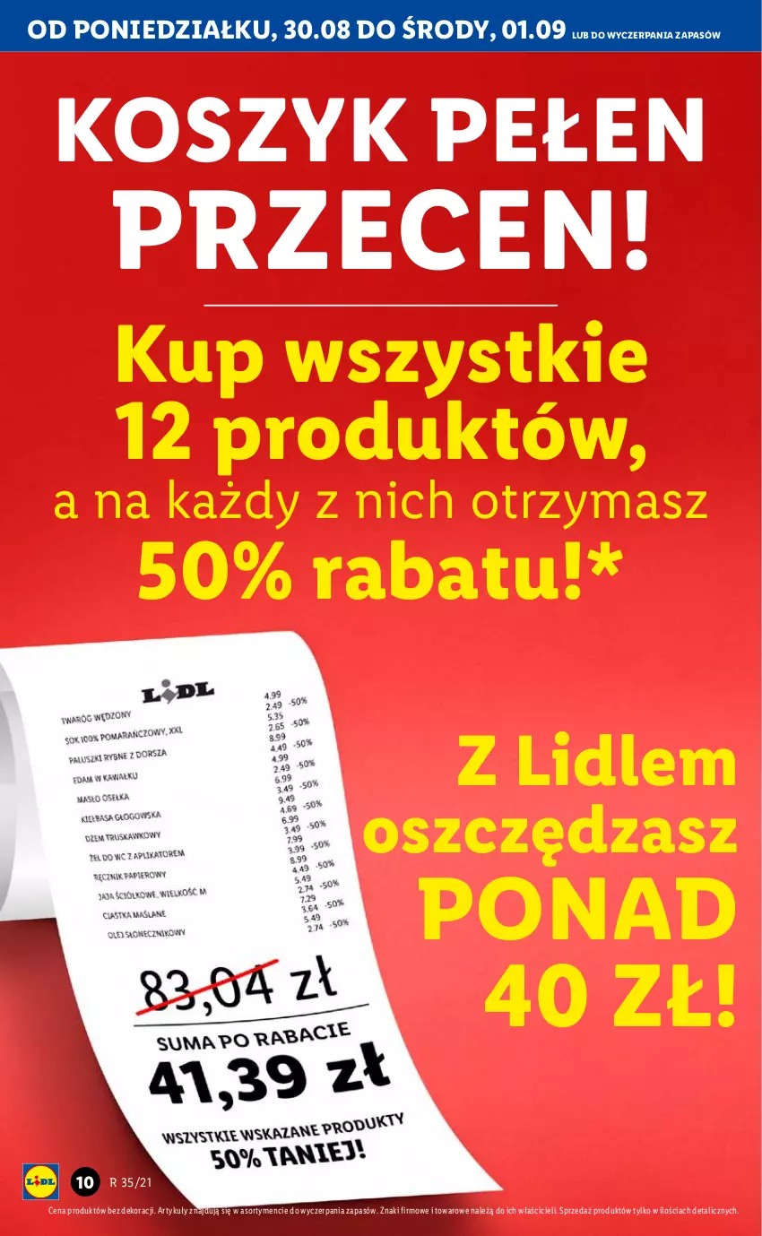 Gazetka promocyjna Lidl - GAZETKA - ważna 30.08 do 01.09.2021 - strona 10 - produkty: Kosz