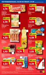 Gazetka promocyjna Lidl - GAZETKA - Gazetka - ważna od 01.09 do 01.09.2021 - strona 11 - produkty: Sok pomarańczowy, Ciastka, Sok, Ser, Papier, Twaróg, Jaja, Kawa, Paluszki rybne, Dżem, PIKOK, Pilos, Ręcznik, Edam, Kiełbasa głogowska, Olej słonecznikowy, Dorsz, Flora, Masło, Olej, Kiełbasa