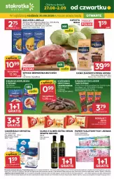 Gazetka promocyjna Stokrotka - Market - Gazetka - ważna od 02.09 do 02.09.2026 - strona 1 - produkty: Lubella, Makaron, Warzywa, JBL, Gin, Gry, Gra, Papier, Szynka wieprzowa, Cukier, Kawa ziarnista, Bell, Kawa, Papier toaletowy, Szynka, Tarczyński, Optima, 7 Days, Rogal, Prima, Morliny, Kaszanka, Foxy, Owoce, Oliwa z oliwek, Bella, Kabanos, Kakao, Kasza, Kiełbasa, Olewnik, Mięso, Oliwa