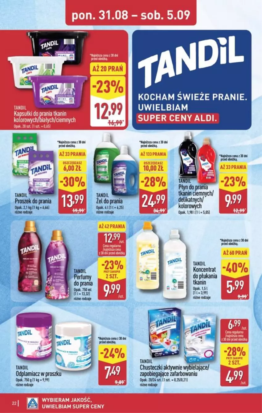 Gazetka promocyjna Aldi - Pełna oferta - ważna 31.08 do 05.09.2026 - strona 22 - produkty: Chusteczki, Fa, Koc, Odplamiacz