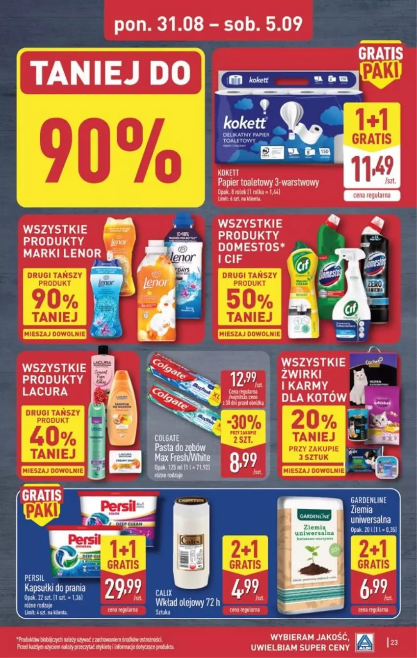 Gazetka promocyjna Aldi - Pełna oferta - ważna 31.08 do 05.09.2026 - strona 23 - produkty: Domestos, Lenor, Pliska
