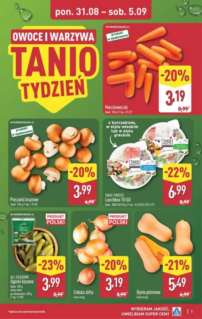 Gazetka promocyjna Aldi - Pełna oferta - ważna 31.08 do 05.09.2026 - strona 5 - produkty: All Seasons, Kurczak, Piec