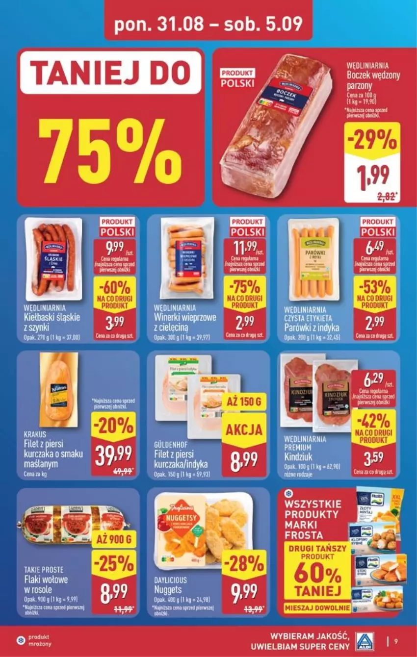 Gazetka promocyjna Aldi - Pełna oferta - ważna 31.08 do 05.09.2026 - strona 9 - produkty: Flaki, Flaki wołowe, Frosta
