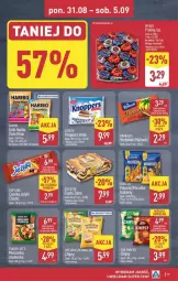 Gazetka promocyjna Aldi - Pełna oferta - Gazetka - ważna od 05.09 do 05.09.2026 - strona 19 - produkty: Goplana, LANA, Herbatniki, Knoppers, Woda, Haribo, Krakersy, HP, Fa