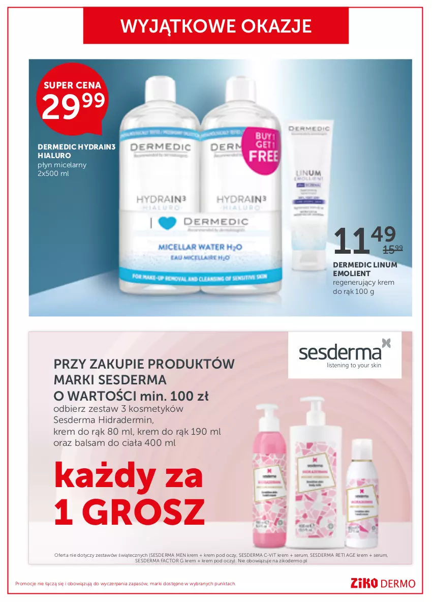 Gazetka promocyjna Ziko - 18.11 – 1.12 - ważna 18.11 do 01.12.2021 - strona 16 - produkty: Balsam do ciała, Dermedic, Fa, Krem do rąk, Krem pod oczy, Płyn micelarny, Rum, Ser, Serum, Sesderma