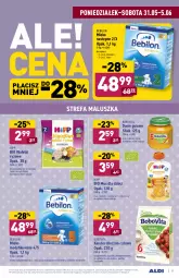 Gazetka promocyjna Aldi - Gazetka - ważna od 05.06 do 05.06.2021 - strona 19 - produkty: HiPP, Sok, Ryż, Mus, Mleko modyfikowane, BoboVita, O nas, Dzieci, Mleko, Danie gotowe, Fa