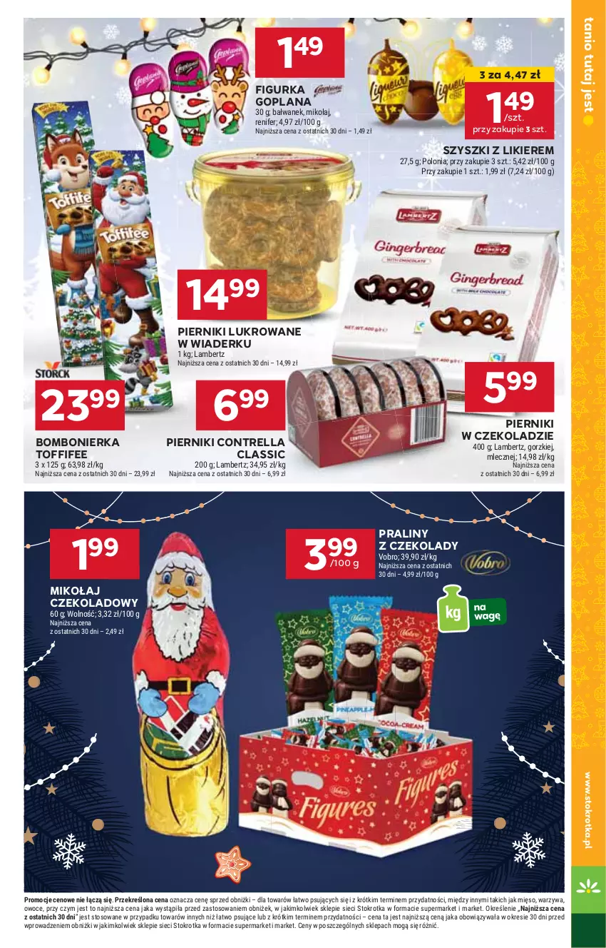 Gazetka promocyjna Stokrotka - Supermarket - ważna 12.12 do 18.12.2024 - strona 17 - produkty: Goplana, HP, LANA, Likier, Piernik, Pierniki w czekoladzie, Praliny, Toffifee