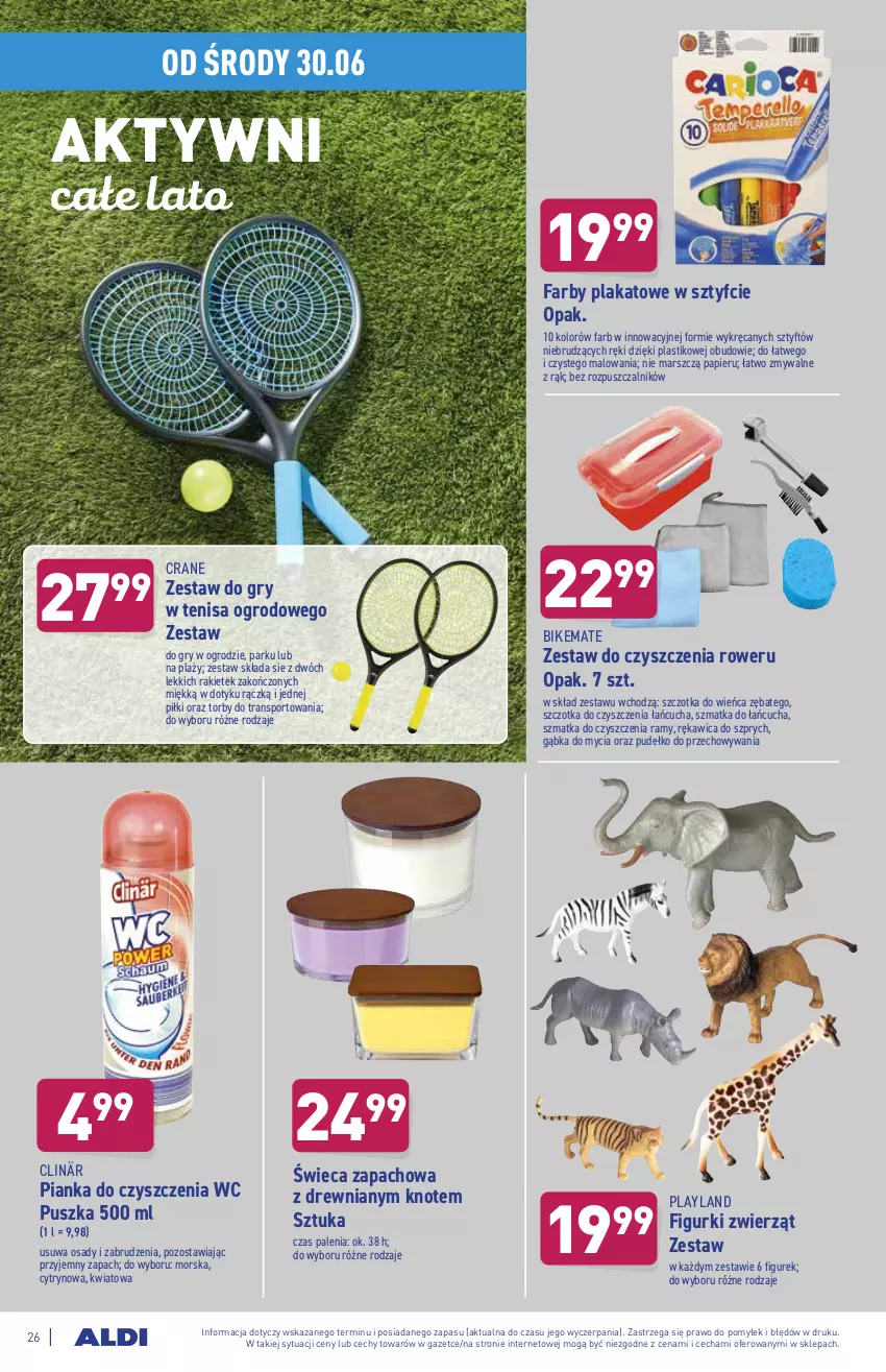 Gazetka promocyjna Aldi - ważna 28.06 do 03.07.2021 - strona 26 - produkty: Clin, Fa, Gry, Mars, Papier, Pianka do czyszczenia, Por, Pudełko, Rower, Sport, Szczotka, Tran