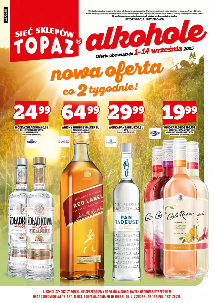 Gazetka promocyjna Topaz - Gazetka - ważna 01.09 do 14.09.2025 - strona 2 - produkty: Fa, Por