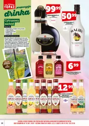 Gazetka promocyjna Topaz - Gazetka - Gazetka - ważna od 14.09 do 14.09.2025 - strona 12 - produkty: Rum, Gin, Soplica, Plasterki, Malibu, Sheridan's, Wyborowa, Sprite, Lanki, Napój, Likier