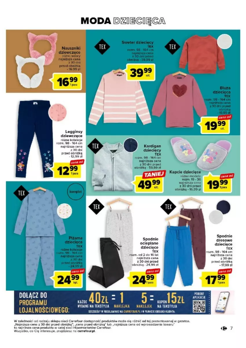 Gazetka promocyjna Carrefour - ważna 17.10 do 28.10.2023 - strona 8 - produkty: Dres, Dzieci, Gin, Klej, Legginsy, Moda, Spodnie, Spodnie dresowe