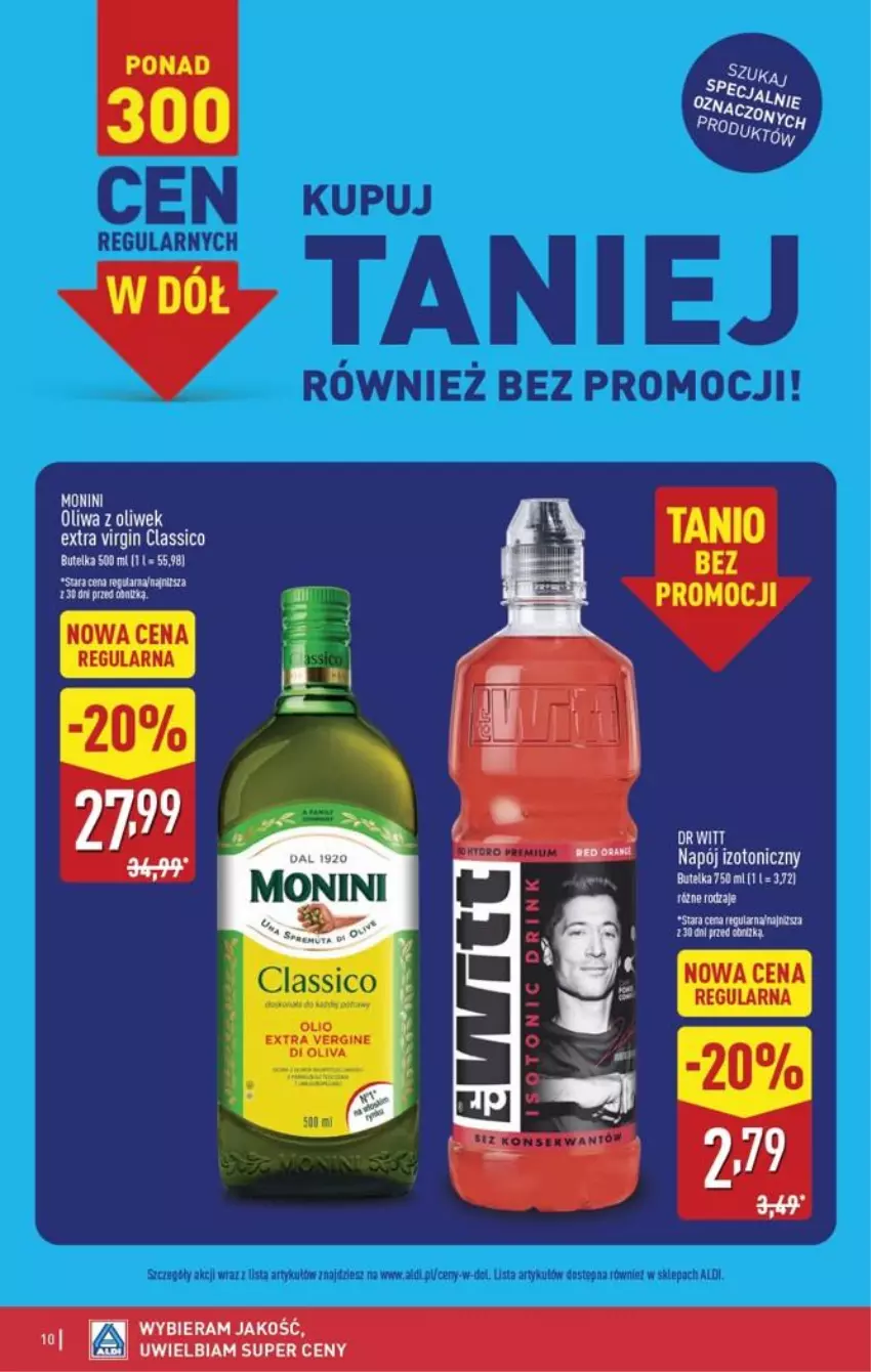 Gazetka promocyjna Aldi - Pełna oferta - ważna 26.10 do 31.10.2026 - strona 10 - produkty: Gin, Monini, Napój, Napój izotoniczny, Oliwa, Ser