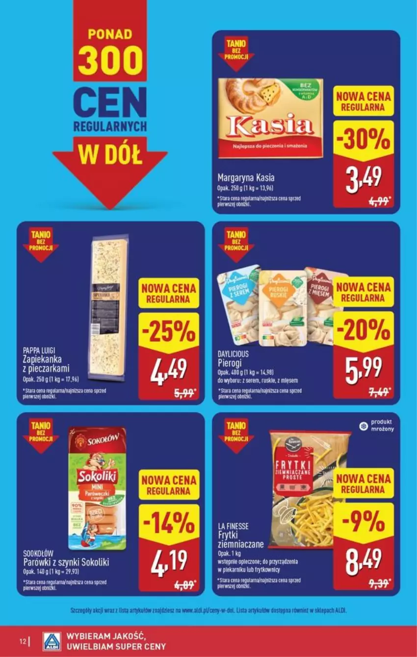 Gazetka promocyjna Aldi - Pełna oferta - ważna 26.10 do 31.10.2026 - strona 12 - produkty: Frytki, Kasia, Margaryna, Pierogi, Ser, Zapiekanka